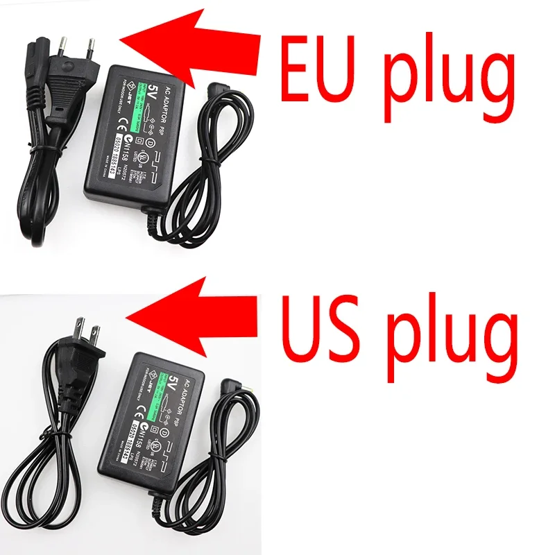 PSP Charger For PSP charger 5V AC Adapter Home Wall Charger Power Supply Cord for Sony PSP PlayStation 1000 2000 3000 EU US plug