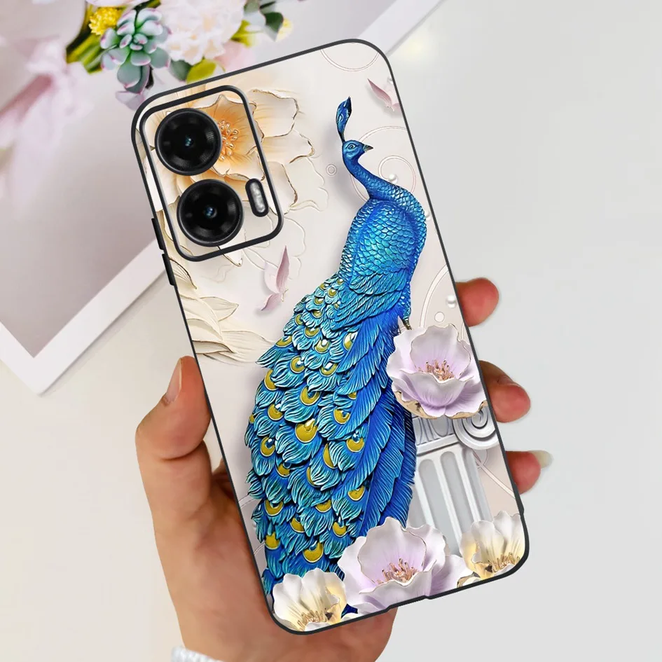 Cute Cartoon Cat Butterfly Soft Silicone Bumper Protective Phone Case