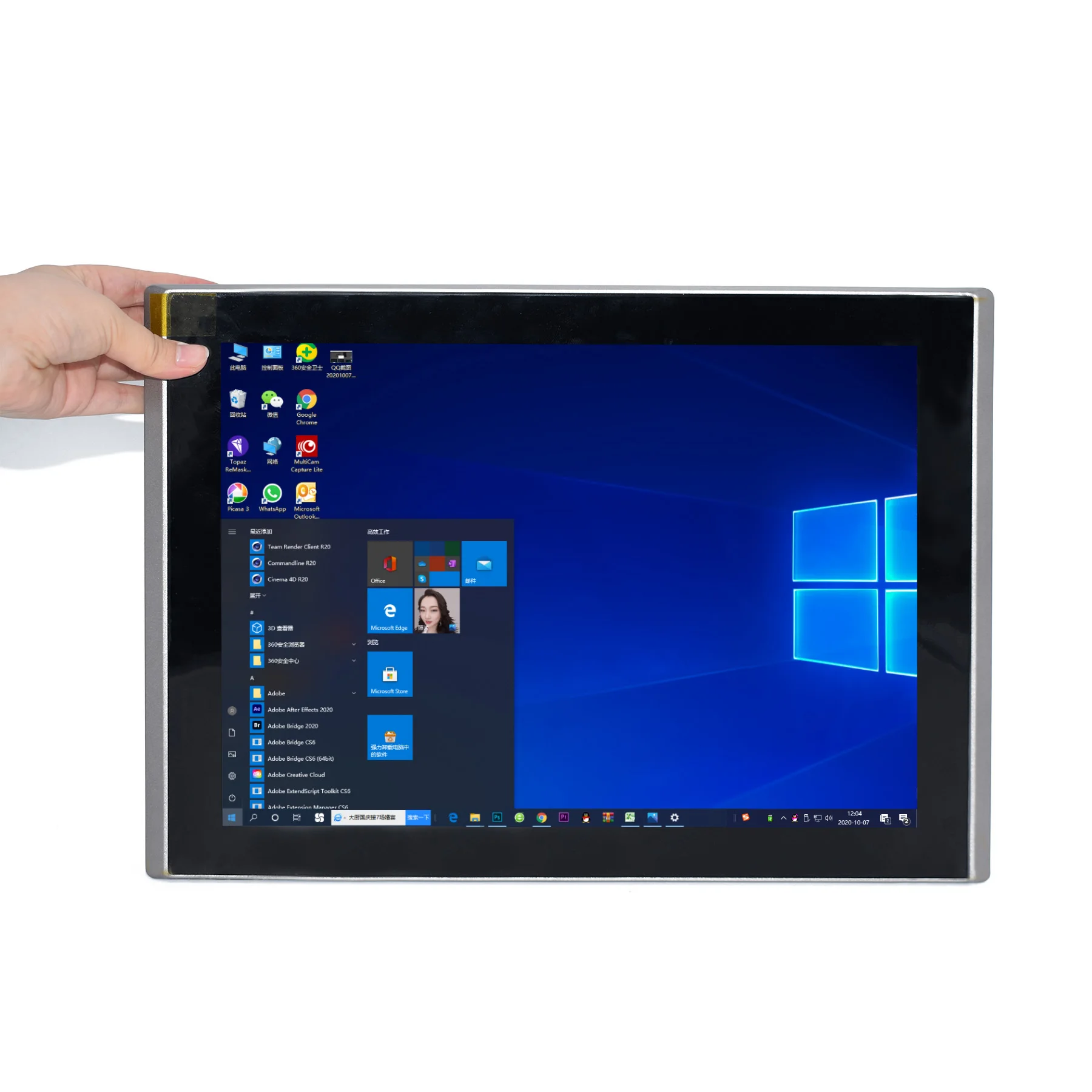 HYSTOU 15 polegada Incorporado Tablet Painel Industrial PC Intel Celeron J1900 Tudo em um Desktop Tela Sensível Ao Toque Capacitiva IP65 GPIO Linux