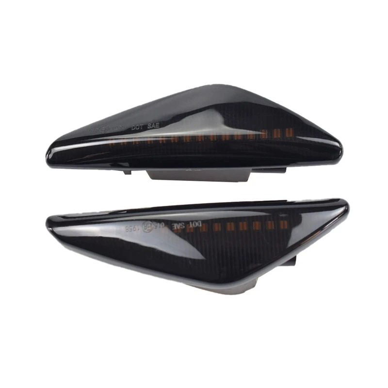 2Pcs Smoked Car Dynamic LED Side Marker Light Turn Signal Light For BMW X3 F25 X5 E70 X6 E71 E72 2008-2014
