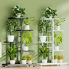 Plant Shelves Iron Potted Flower Plant Stand Rack Multiple Flower Pot Holder Shelf Indoor Outdoor Planter Display Organizer 1