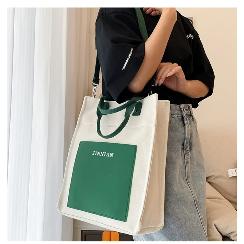 Crossbody Bag Versatile Handbag Tote Bag Large Capacity Shoulder Bag for Teen E74B