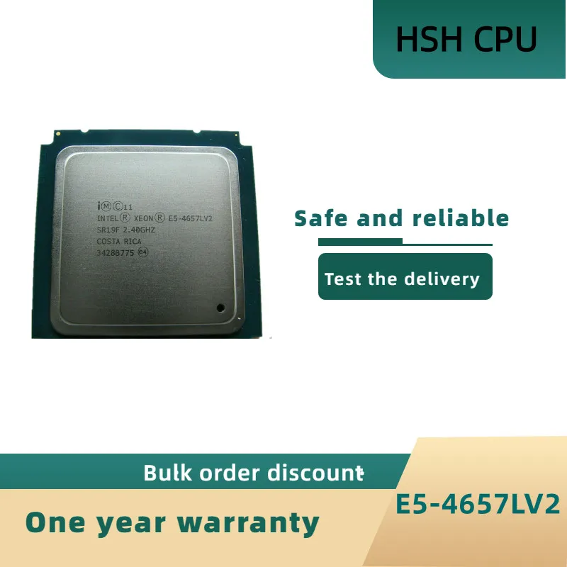 

Intel Xeon CPU E5-4657LV2 2.4GHz 12-Core 30M LGA2011 E5-4657L V2 processor
