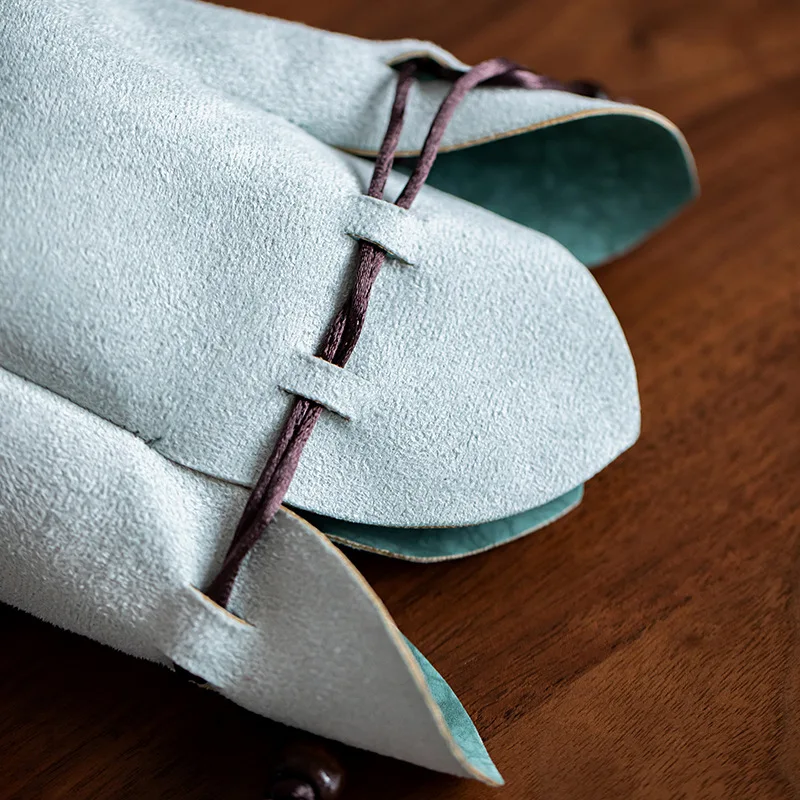 Personal Tea Cup Pouch - Portable Drawstring Storage Bag for Travel & Outdoor, Chinese Style Antique Cup Sleeve,  Gift for Tea