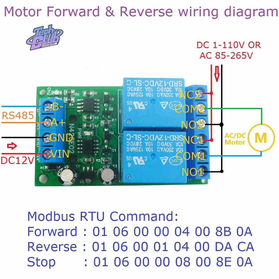 Module Modbus RTU SELVFZ - 16 Entrées/sorties, 12-24V DC - Pour Domotique, Automation, Contrôle à Distance