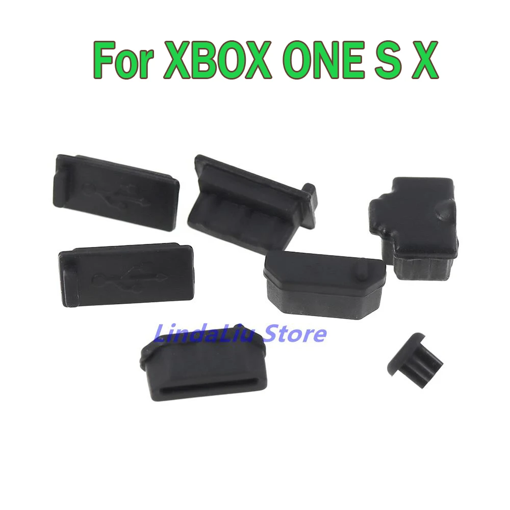 2Set Per Il Xbox One Slim S Host Dust Proof Plus Pack Kit Tappo Jack Per La Prevenzione Della Polvere Per Console One X Xbox