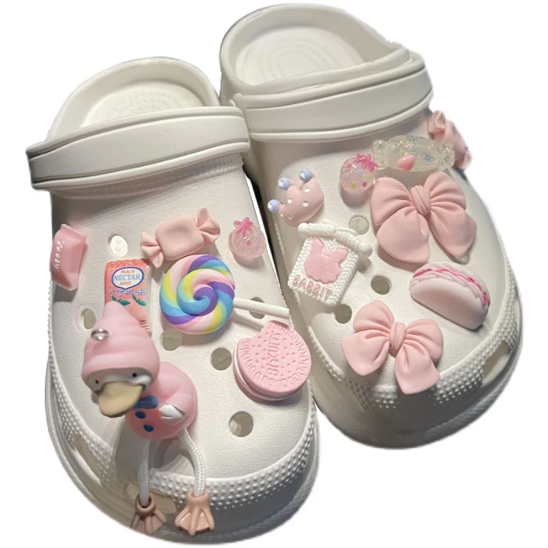 Pink Designer Electro Crocs With Designer Charms – PinkIce Novelty