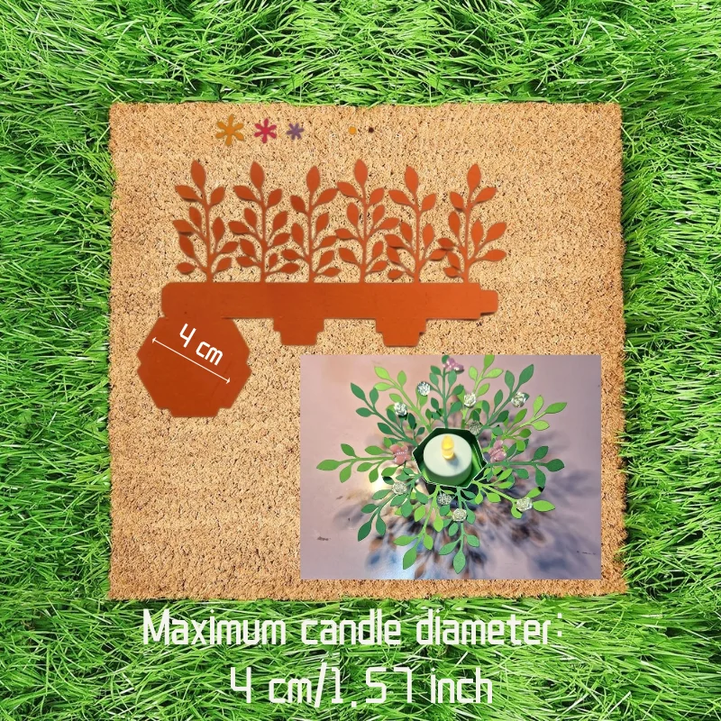 

Ящик с цветами и листьями для скрапбукинга