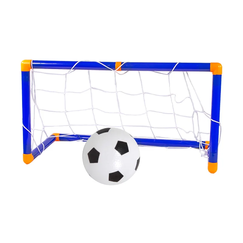 Folding Mini Football Soccer Ball Plastic Removable Goal Post Net Set High-strength Kids Indoor Outdoor Child Birthday Gift