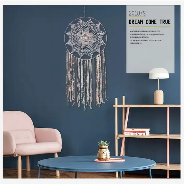 Álomfogó Függő Dekoráció Északi Otthoni Lányok Szoba Óvoda Gyerekek Álomkatcher Gyermekek - Image 5