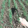 Small Wooden Handle Crooked Triangular Tip HoeTrenching Loosening Ridging Garden Agricultural Tools Soil Weeding Seedling N8H7 5