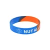 1PC/5PCS Nut Allergy Silicone Rubber Wristband Subsection Color 2 Sizes 3