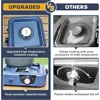 Upgraded 2 Burner Propane Camping Stove with Grill，Foldable Camp Stove with16,000 BTU，Two Adjustable Burners with Piezo Ignition 2