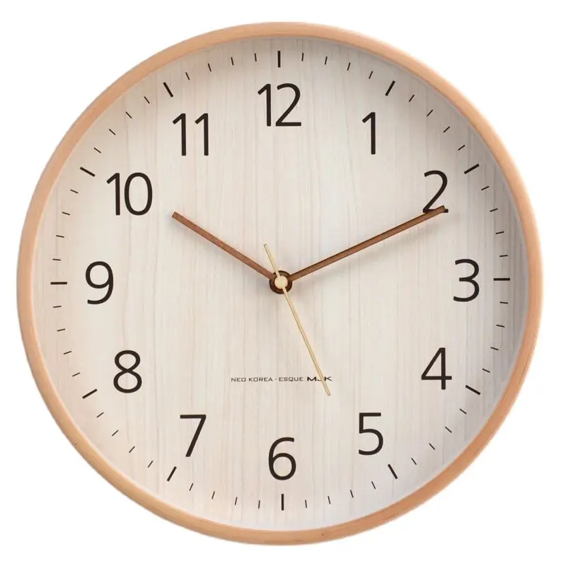 Simple Round Wood Wall Clock