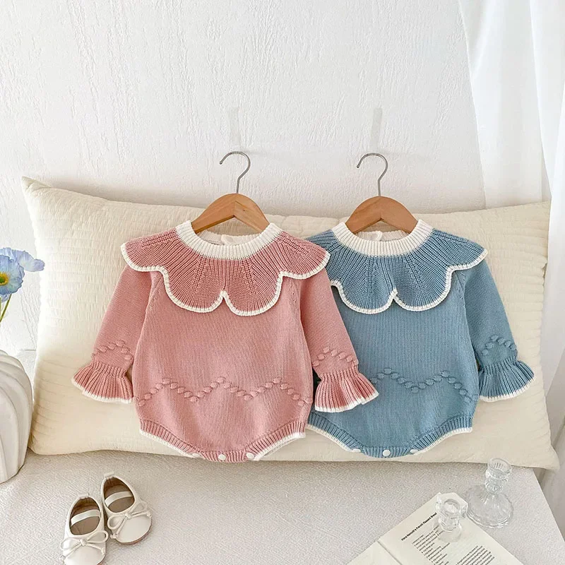 Autumn Baby Knit Bodysuit for Toddler Girls