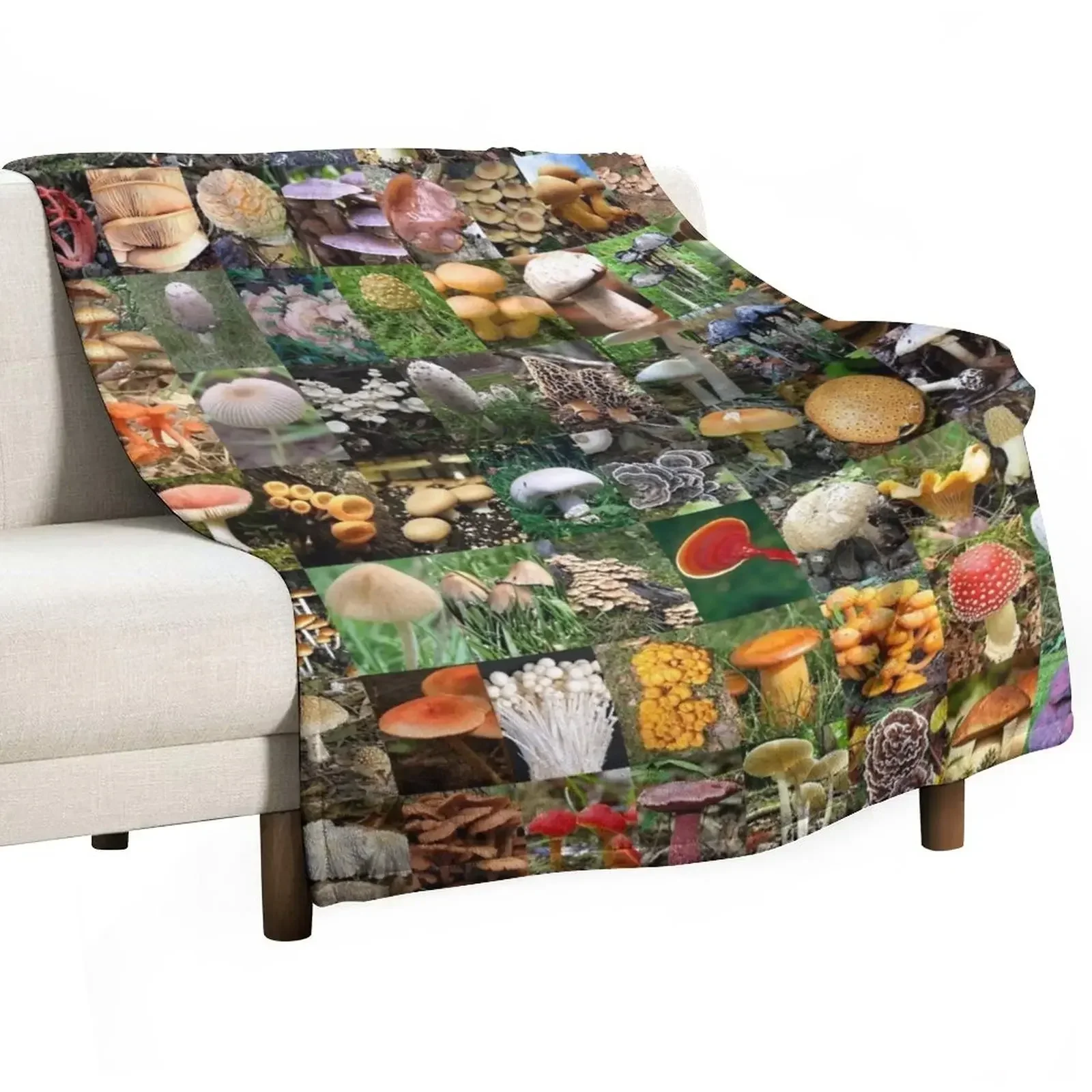 

Mushrooms Throw Blanket Blankets For Bed Plush Luxury Personalized Gift Blankets
