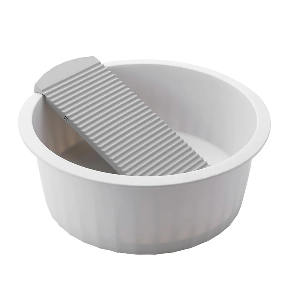 

Washboard Washing Clothes Hand Wash Board Bucket Non-Slip Washtub Plastic Washboard Basin Hand Washing Clothes Small Delicate