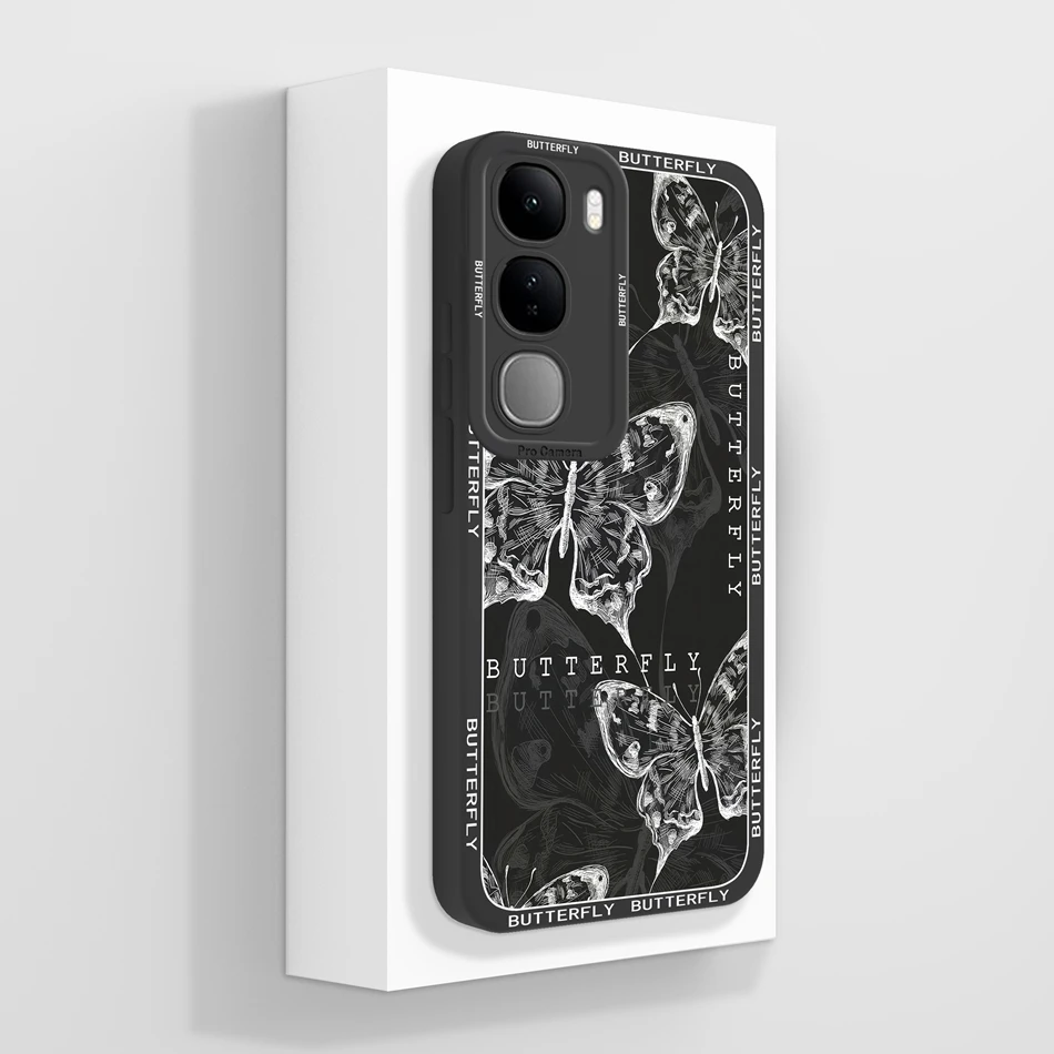 Fashionable Soft Liquid Silicone Phone Case, Compatible with Select Vivo Models, in Chic Back Cover Design
