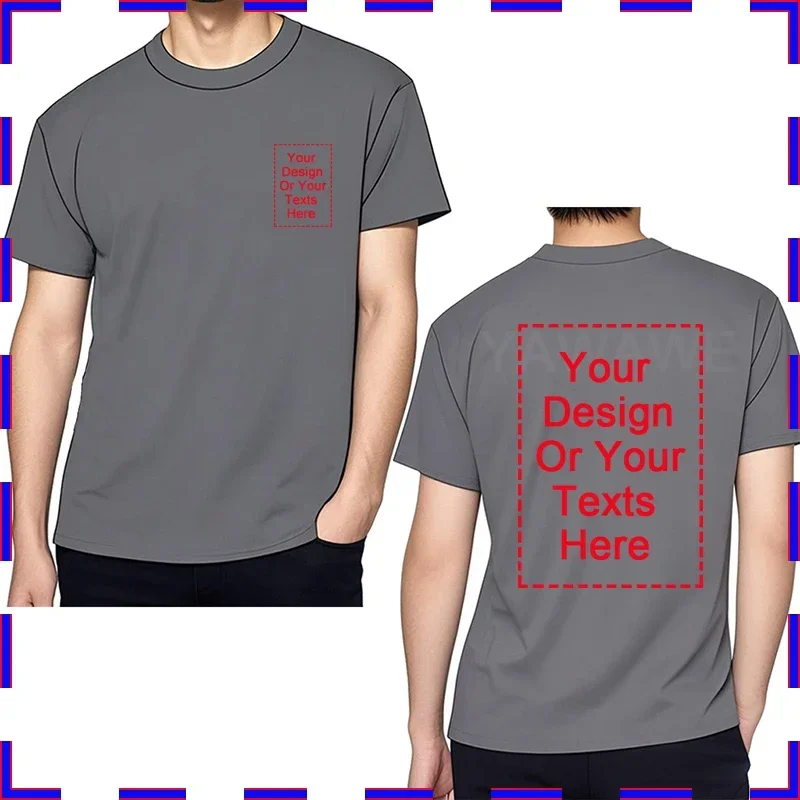 Personalized Custom Photo T-Shirts for Men - Unique Gift for Dad, Grandpa, or Couples
