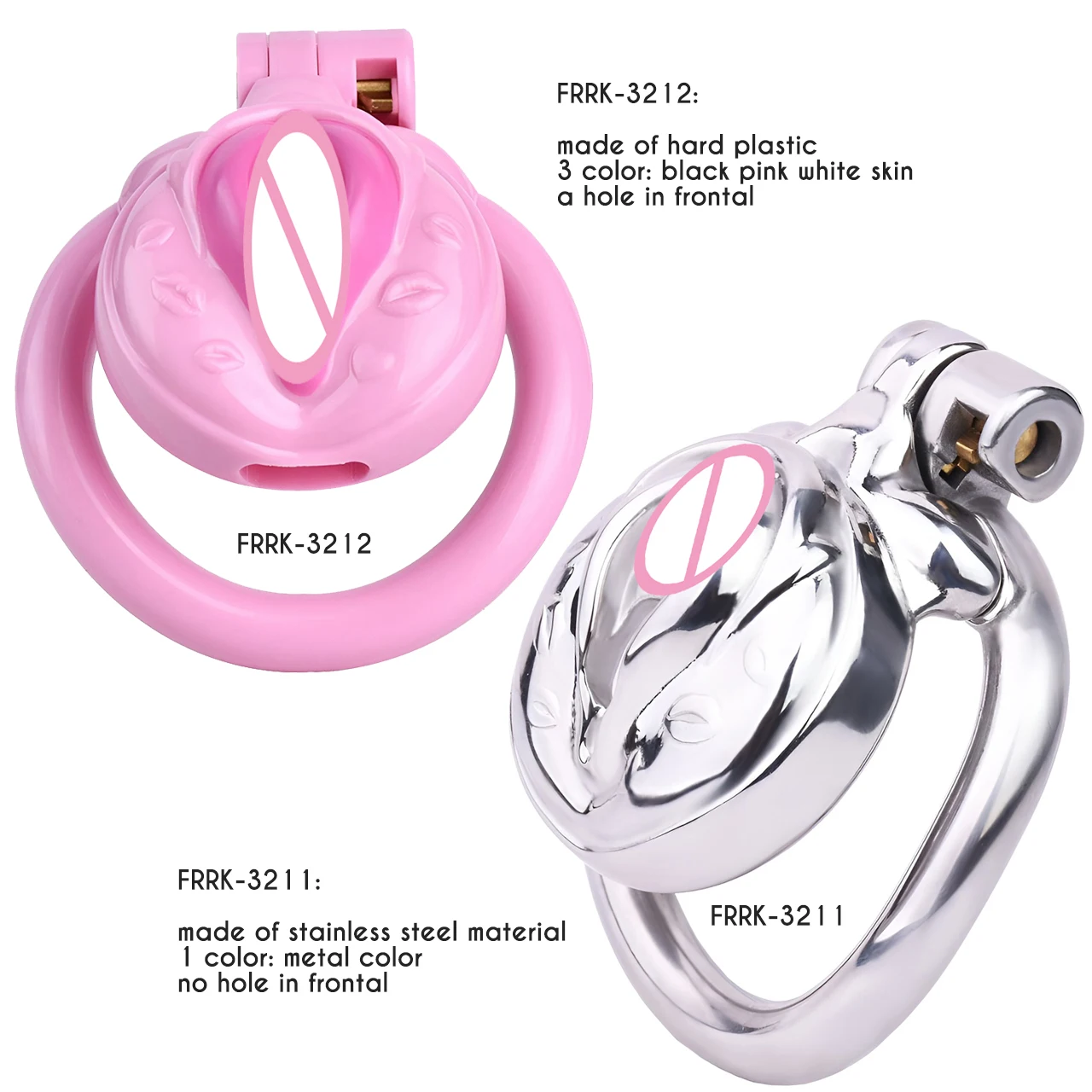 FRRK Heart Stainless Steel Chastity Cage with Elastic Belt Strap Harness for Men Discreet Sissies Femboy Cock Cage Device 성인 용품