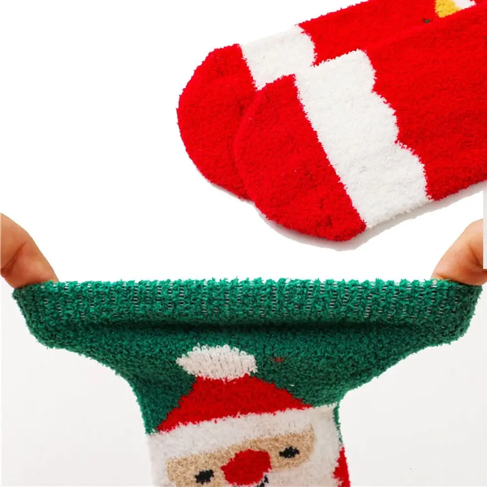 Thick Warm Elk Toddler Home Sleep Socks Floor Socks Baby Stockings Long Tube Socks Christmas Socks Baby Hosiery