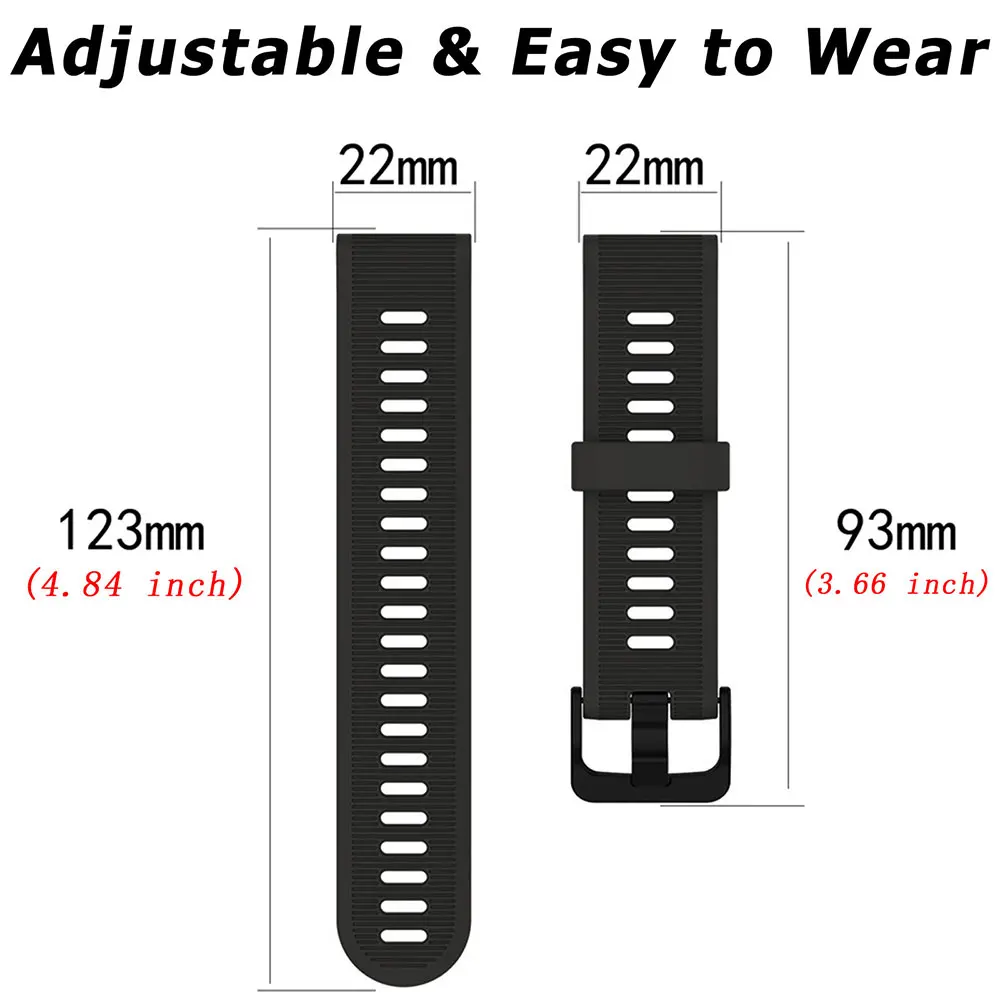 Premium Silicone Smartwatch Strap - Durable & Stylish Wristband