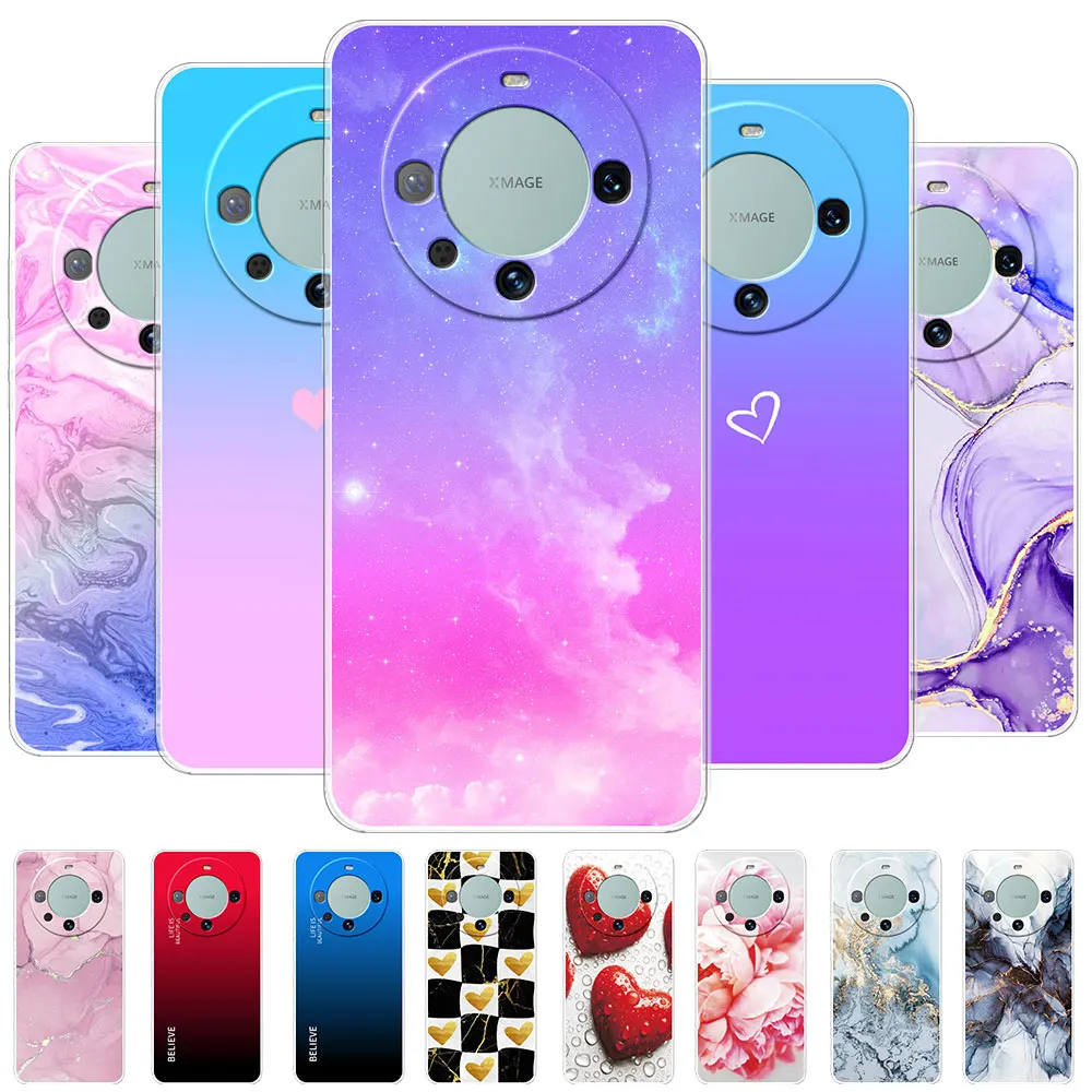 Per Huawei Mate 60 Pro + Plus Custodia Per Huawei Mate 50 Pro Mate 50E Custodia Morbida In Silicone Tpu Trasparente Per Huawei Mate 60 Fundas