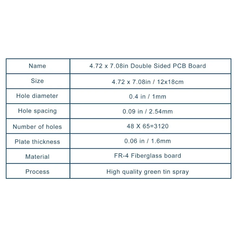 양면 PCB 보드, D DZRCOXI 대형 PCB 회로 기판 프로토보드 3PCS 12X18CM DIY 납땜 전자 프로젝트용 호환 가능