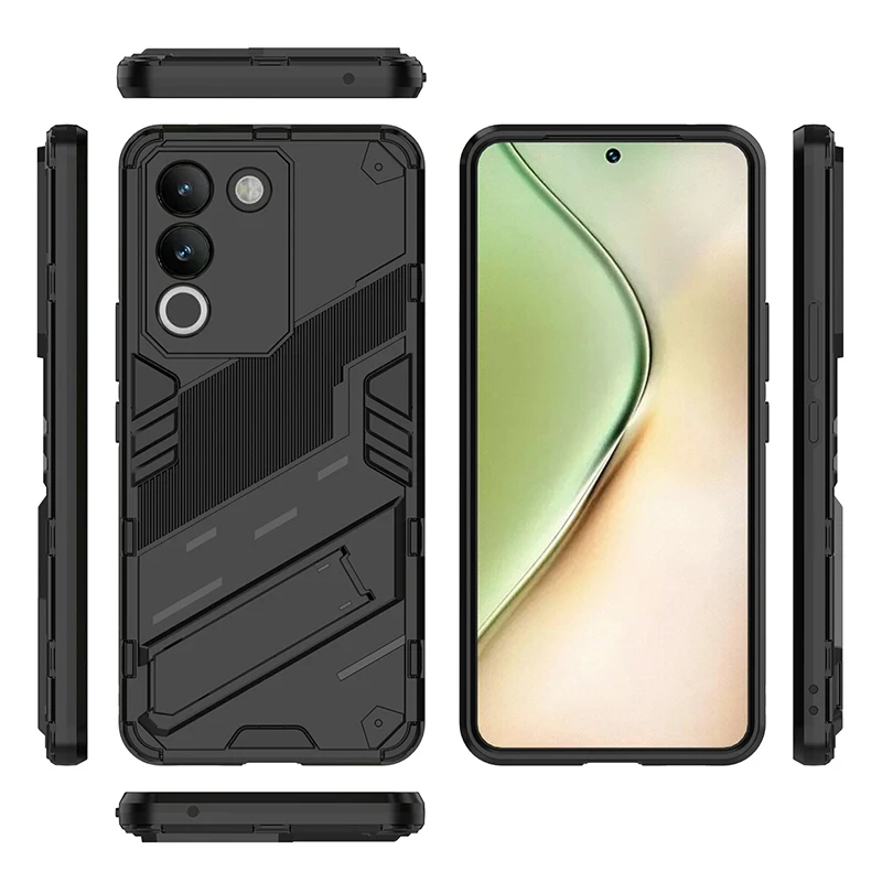 جراب هاتف مقاوم للصدمات لفيفو ، غطاء خلفي ، مسند م...