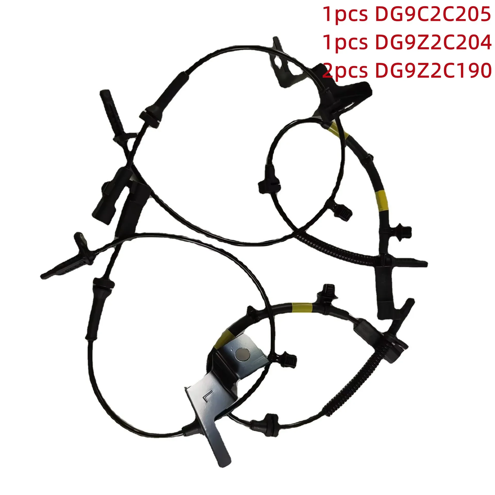 4 pcs ABS Wheel Speed Sensor for Ford Fusion 2013-Lincoln MKZ 2013-2015 DG9Z2C205B DG9Z2C204B DG9Z2C190L,abs wheel speed sensor