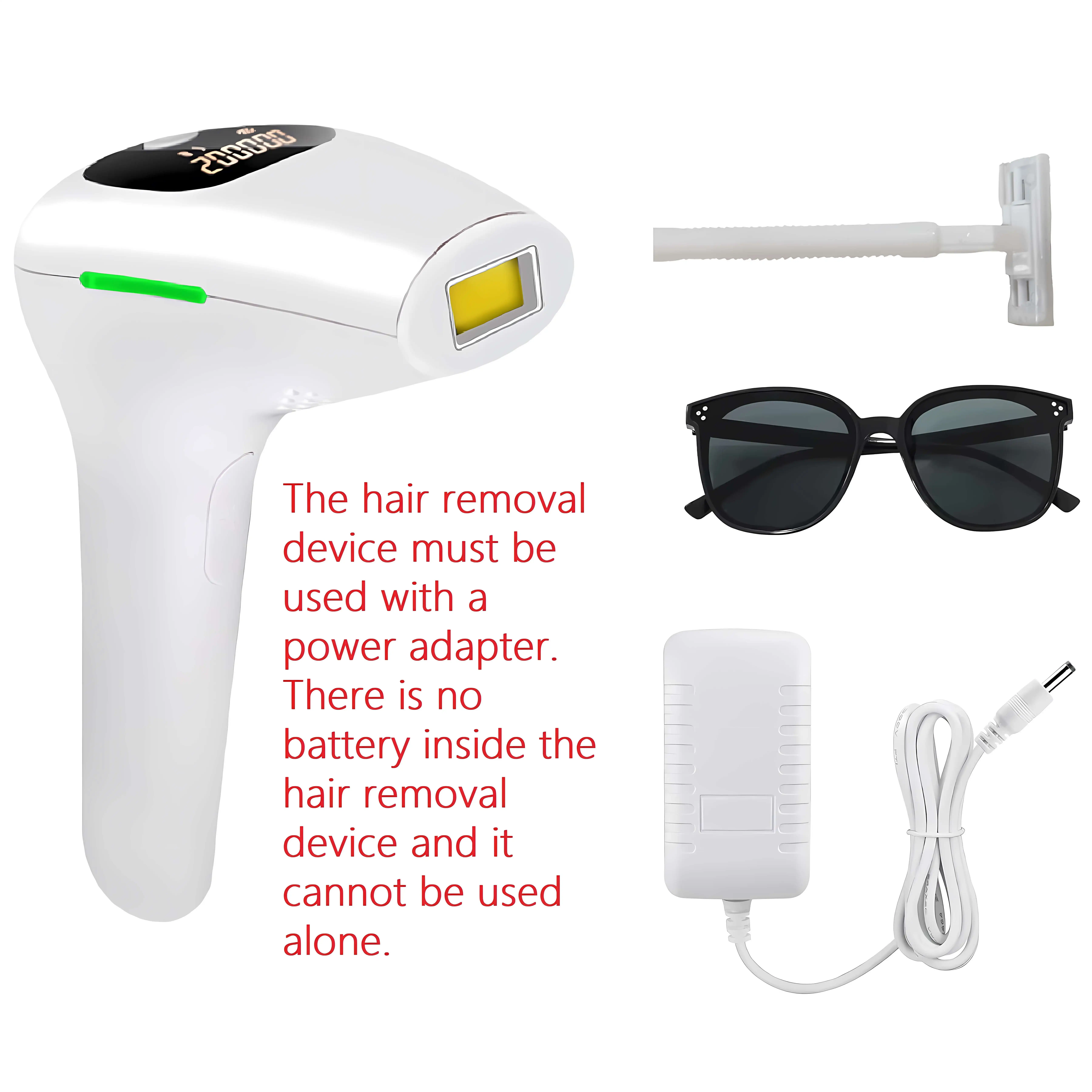 Women’s IPL Hair Removal Device with 990,000 Flashes, Painless Laser Epilator for Permanent Hair Removal on Body, Bikini