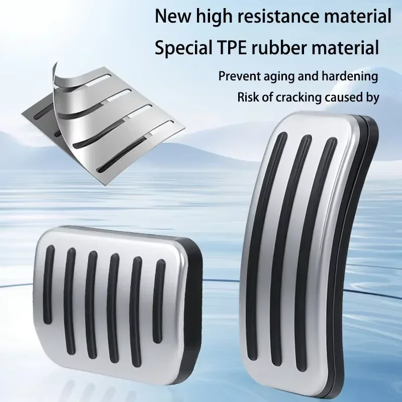 Upgrade Foot Pedal Pads Cover Non-slip Accelerator Brake Performance Mats Accessories For Tesla Model 3 Highland