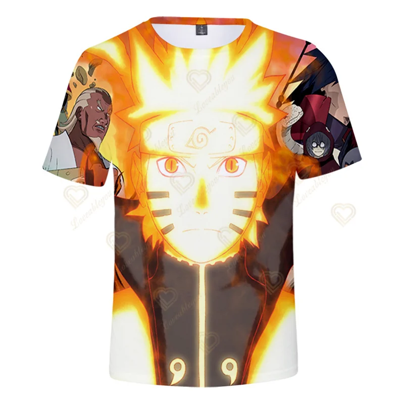 Anime Naruto Uzumaki Naruto Clothes 2022 New Arrival Summer Unisex