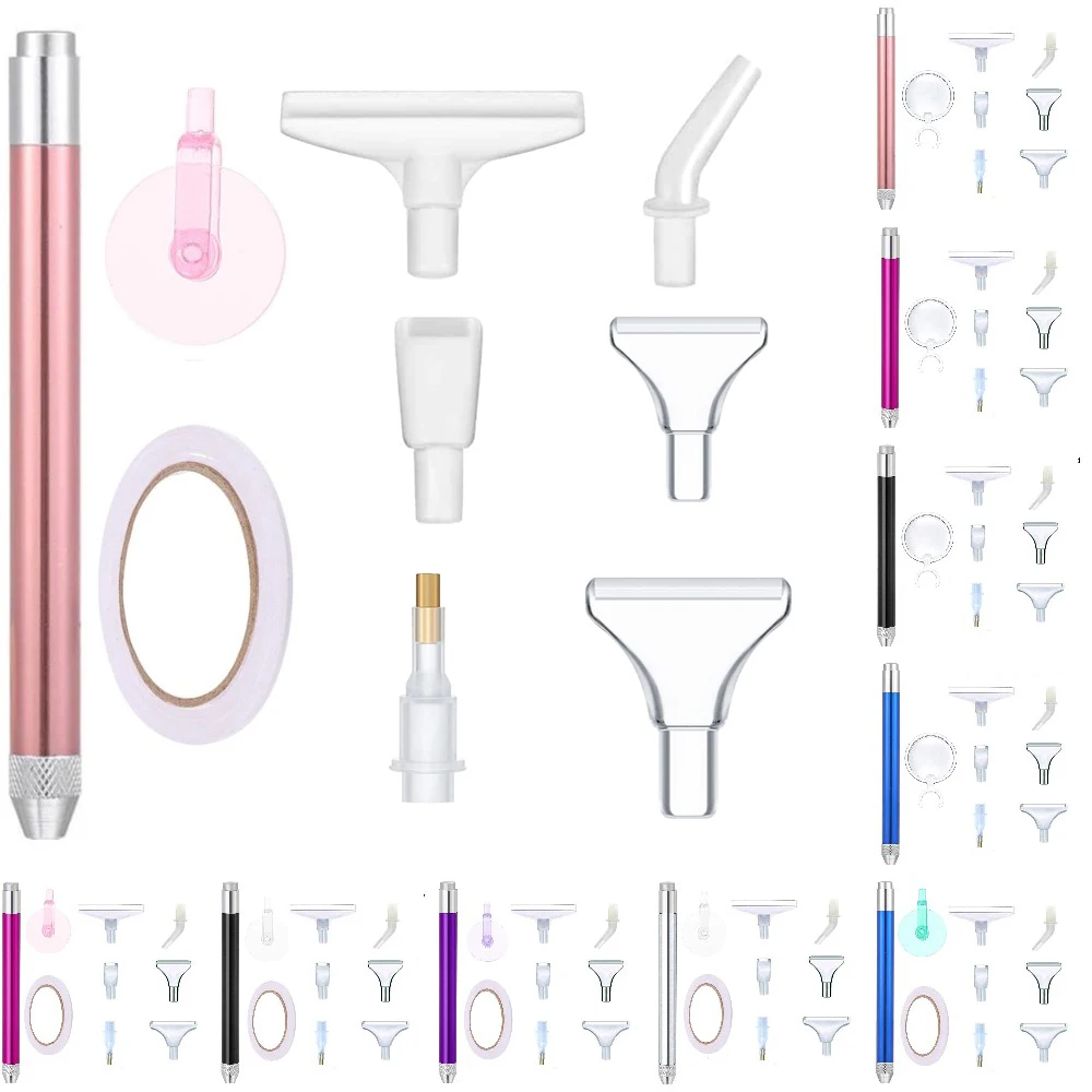 

Осветительная ручка с колесиком для прокрутки, роликовая прокрутка для 5D алмазной живописи, инструмент «сделай сам», аксессуары для вышивки с клейкой лентой