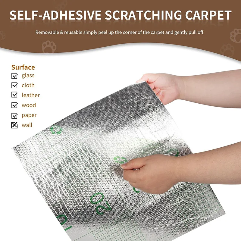 Floor mat Self-adhesive carpet cats scratch board furniture protective pad for home decor post cat supplies carpets for living room