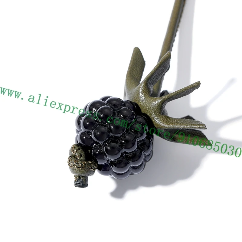 Charming Fruit Flower Leather Bag Charm Keyring Ornament