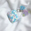 Matte Fresh Flower with Floral Keychain Cover for Apple AirPods 4