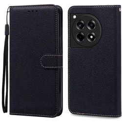 Leather Wallet Flip Case - Elegant Protection for Oneplus Ace 3Pro (Black)