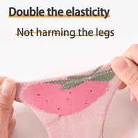 4Pairs 0-5Years Spring Autumn Newborn Toddlers Cotton Socks Baby Little Cherry Gigh-elastic New Products Princess Shoes Girl 3