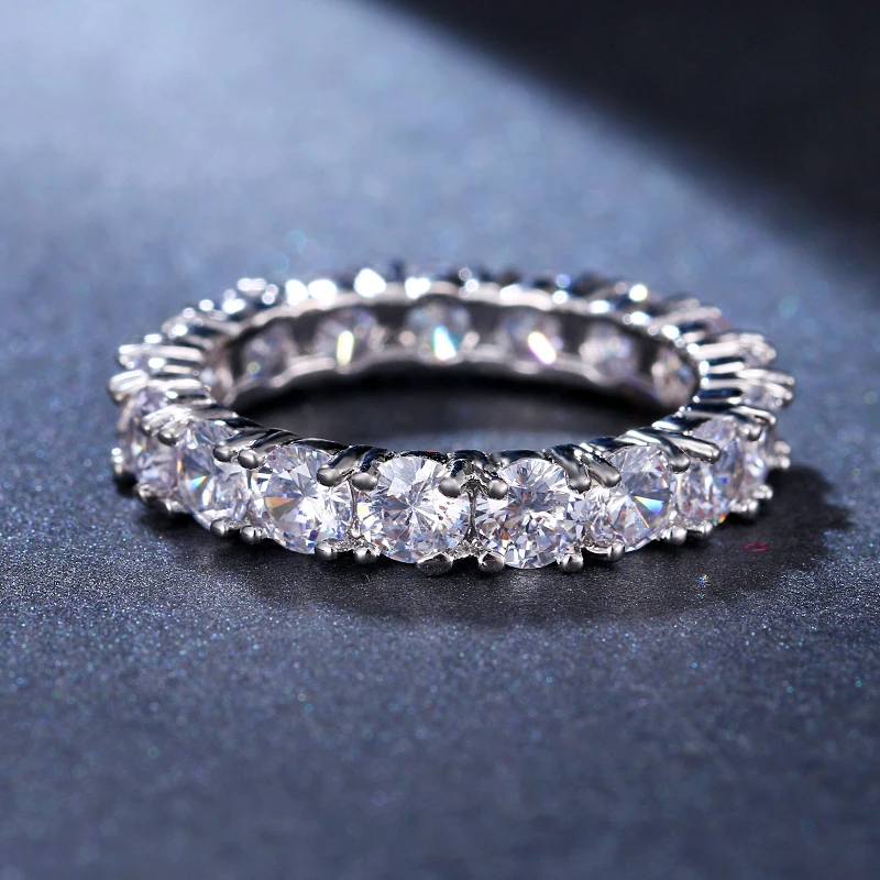 Fashion Silver Color Zircon Engagement Ring for Women Engagement Rings,Zircon Rings,Fashion Rings,Stone Rings,Fashion Ring,Finger Rings
