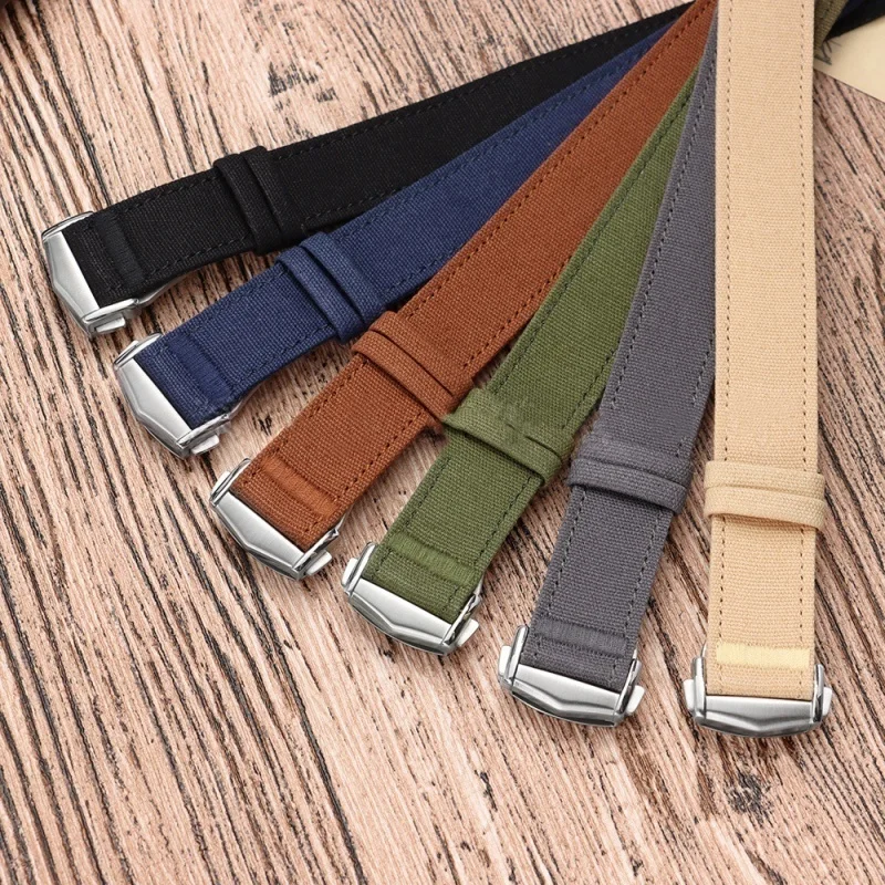Universal Sport Weave Nylon Watch Strap with Fold Buckle – High Quality Fabric Bracelet