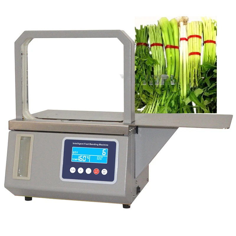 

Hot melt tape Banding Machine Supermarket vegetable Strapping machine Fast binding machine