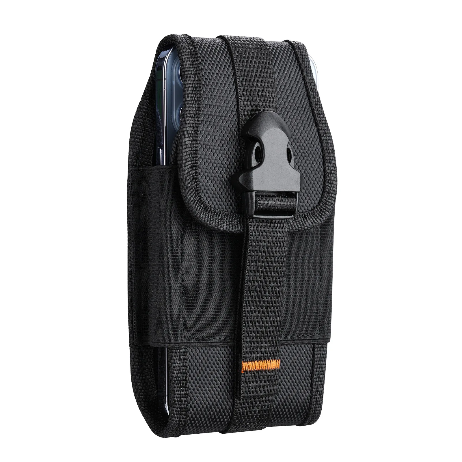 Premium Belt Waist Bag Flip Card Case Phone Pouch for 6.9 to 7.3 Inch Devices