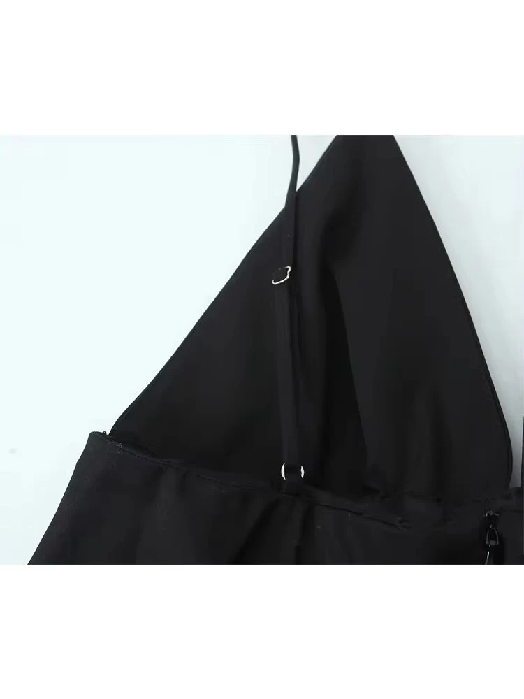 TFMLN Women's Dress Black Off Shoulder Short Female Dresses Fashion Sexy V Neck Club Elegant and Beautiful Ladies A-Line