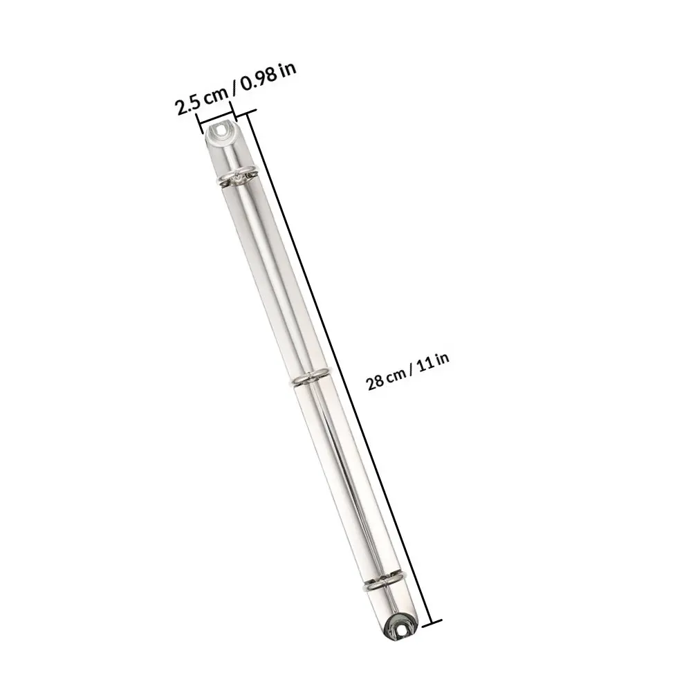 2개입 A4 메탈 링 바인더 메커니즘 3링 루즈리프 바인더 인서트 튼튼한 철제 스파인 노트북 플래너 스크랩북 사진용