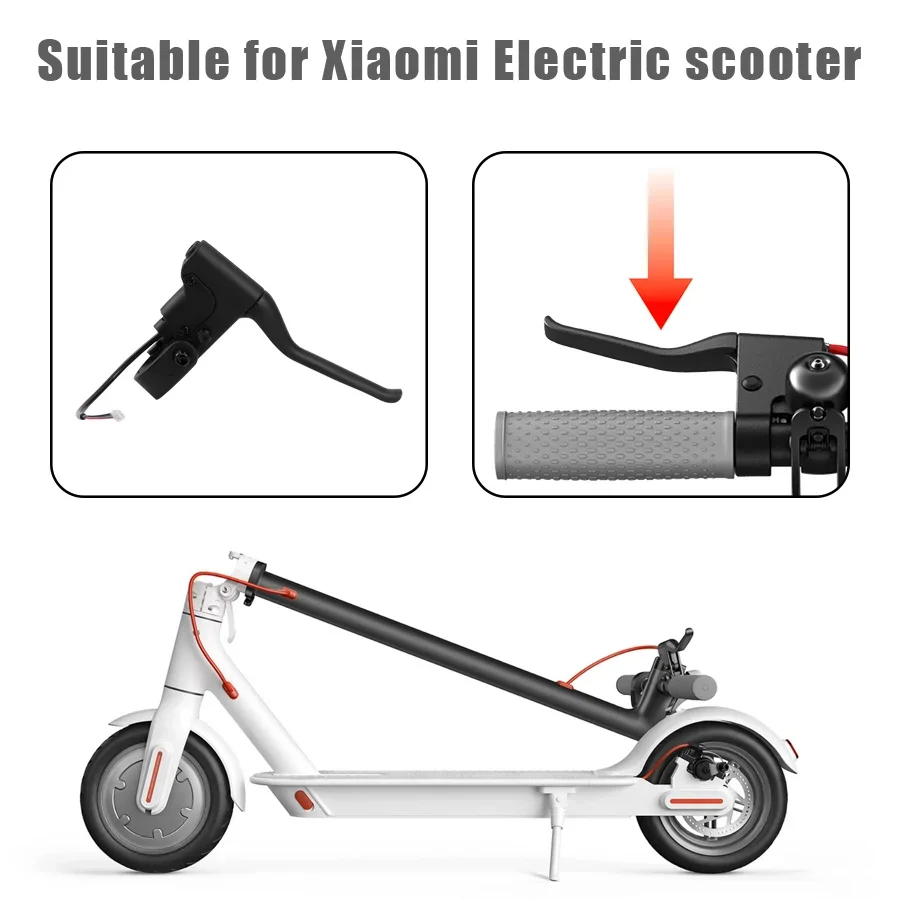 Bremskits für Xiaomi Mijia M365 Elektroroller, Bremsbelag, Sattel, 110 mm Bremsdrahtgriff, Ersatz-Kickscooter-Zubehör – Detail 7