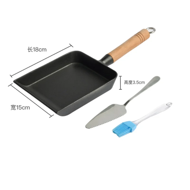 Japanese Style Omelette Pan Cast Iron Omelette Pan - Temu