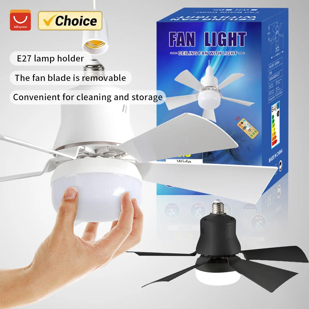 LED 30w Ceiling Fan Light E27 With Remote Control for Dimming 85-265v For Living Room Study Household Use led ceiling fan lights,led fan light