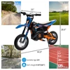 24V 7ah Kids Ride on Motorcycle,13.6MPH Fast Speed Electric Battery-Powered Off-Road Motocross with 250W Strong Motor 5