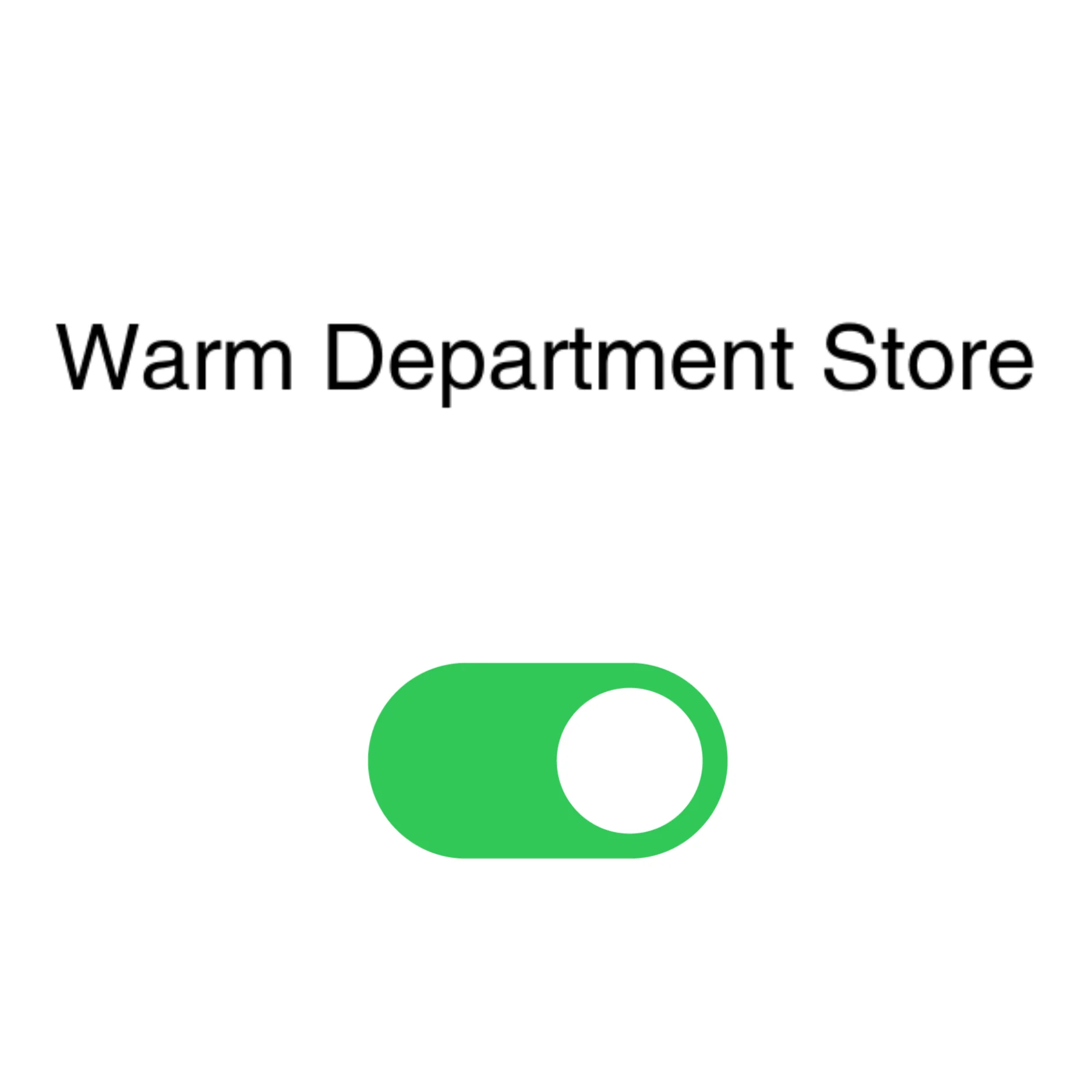Warm Department Store